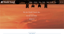 Desktop Screenshot of corporate.worldtravelinc.com